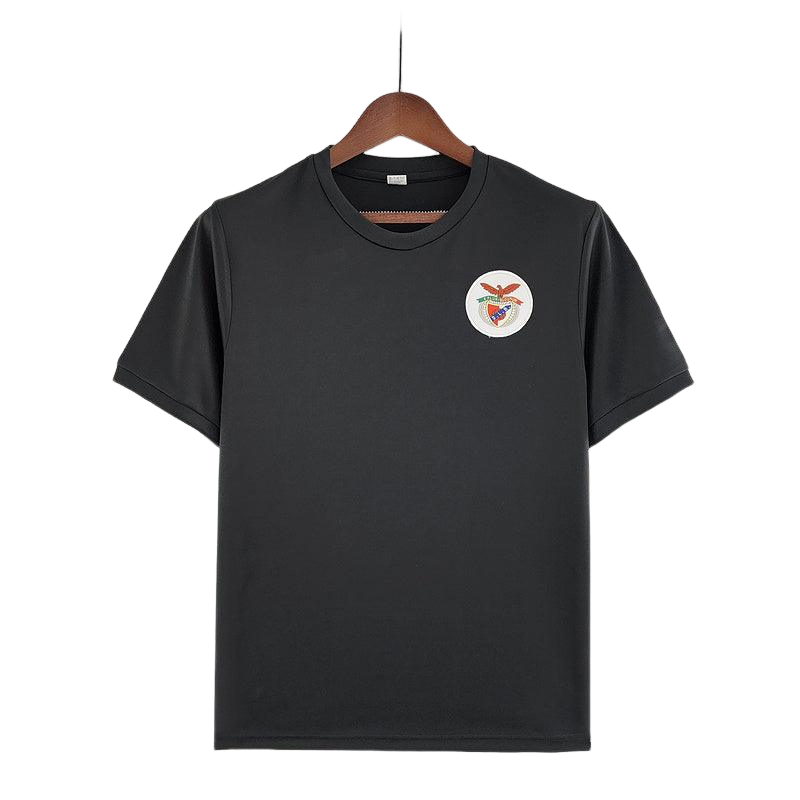 Camisa Benfica Away 1973/74 Retrô Masculino - Preto