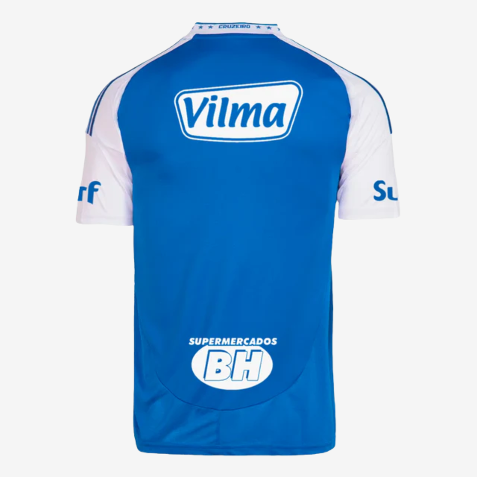Camisa Torcedor Masculina Cruzeiro I 2025/2026 Com Patrocínios