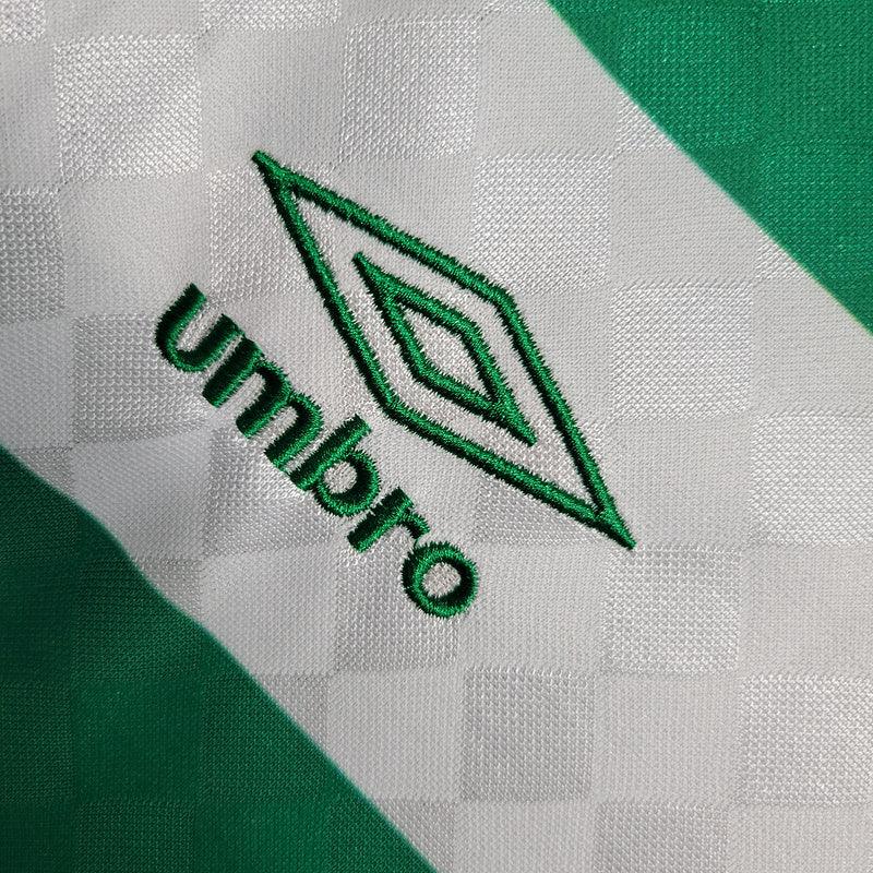 Camisa Retrô Celtics Home 1987/88 (Manga longa) Branco/Verde