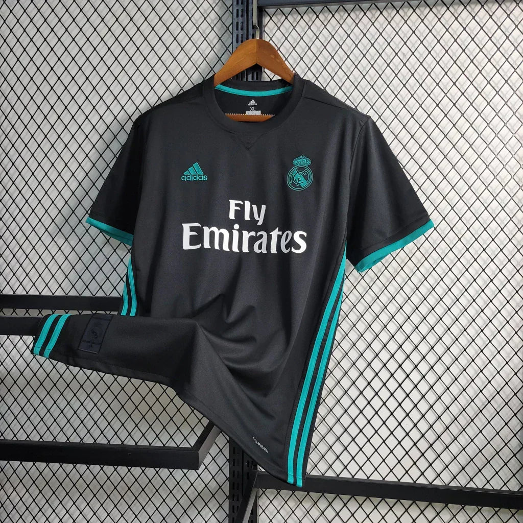 Camisa Retrô Real Madrid 2017/18 II Torcedor Preto