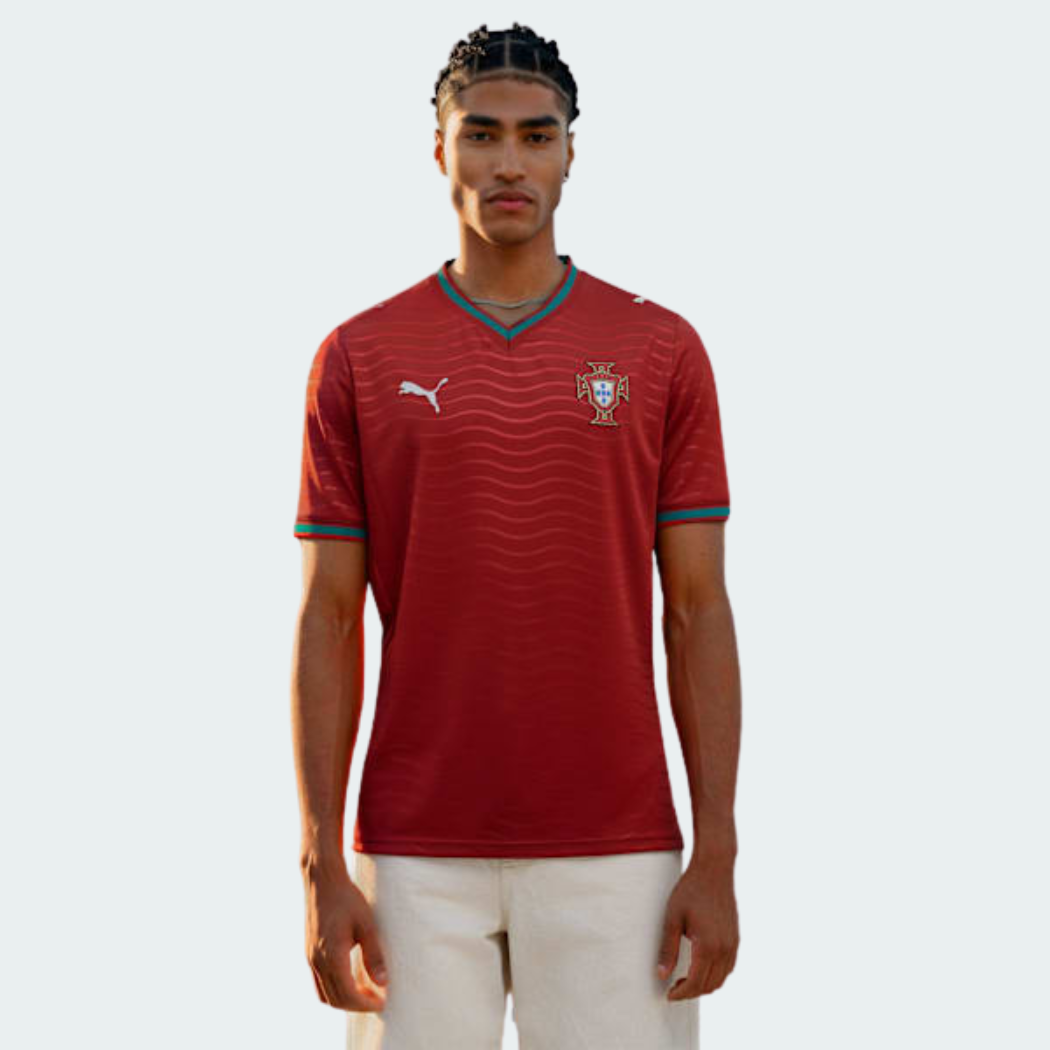Camisa Torcedor Masculina Portugal I 2026 Copa do Mundo