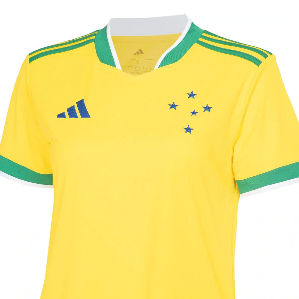 Camisa Cruzeiro 2026/27 Verde Amarela Copa do Mundo - Feminina