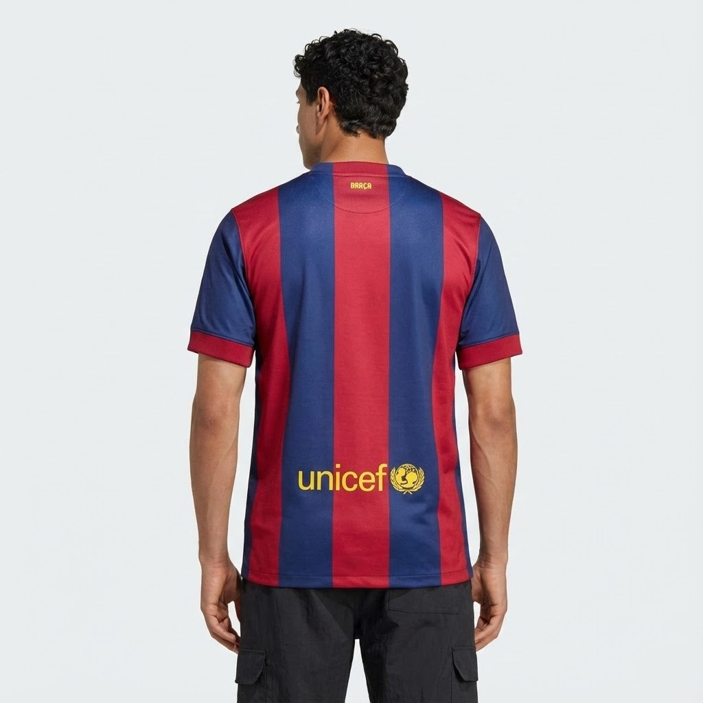 Camisa Retrô Torcedor Masculina Barcelona I 2014