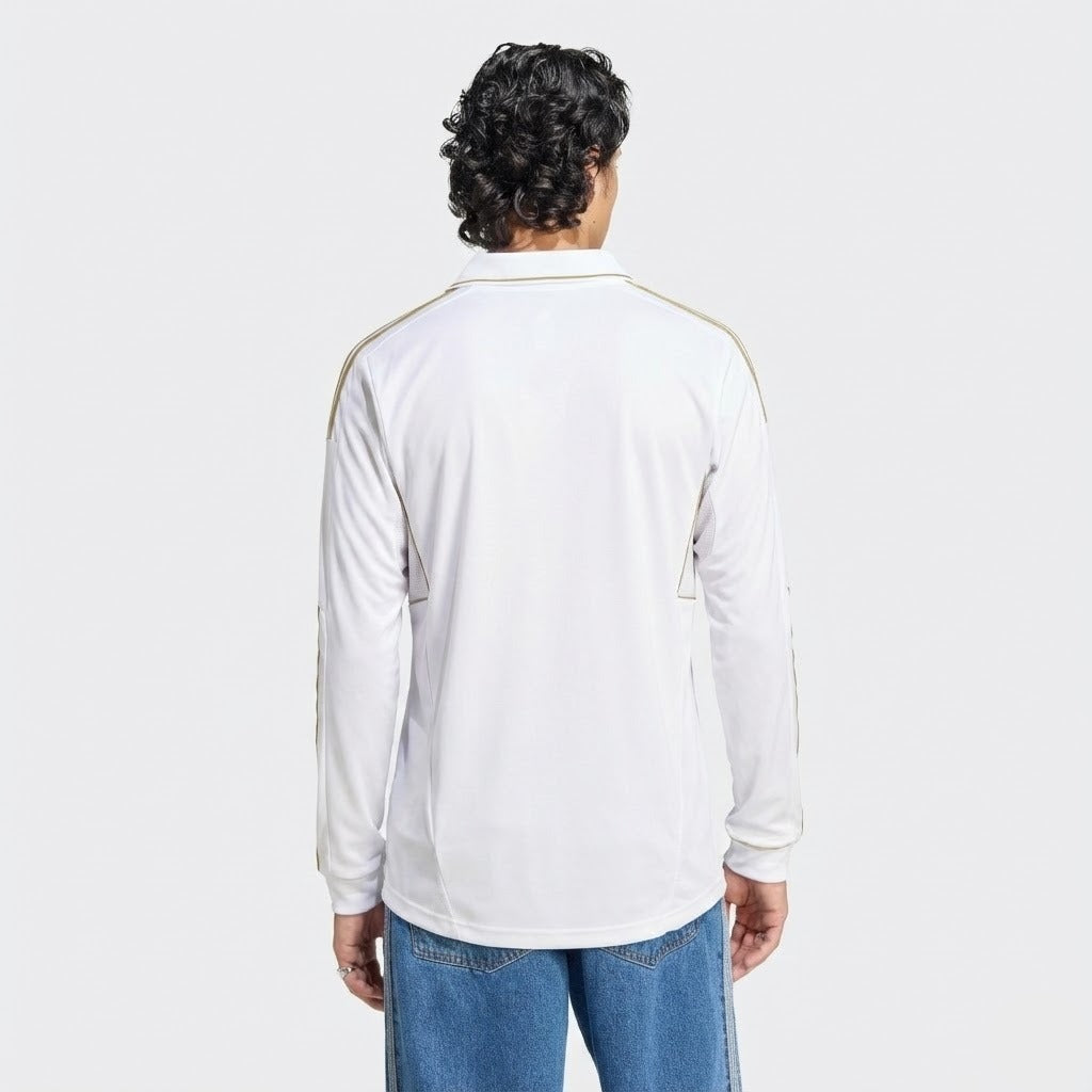 Camisa Manga Longa Retrô Torcedor Masculina Real Madrid I 2011