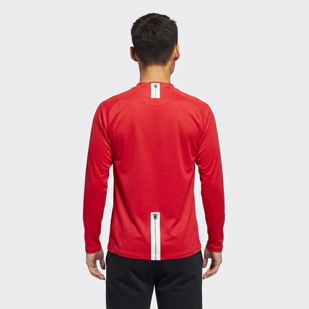 Camisa Manga Longa Retrô Torcedor Masculina Manchester United I 2007