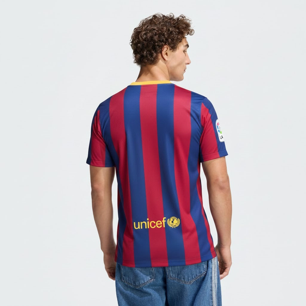 Camisa Retrô Torcedor Masculina Barcelona I 2013