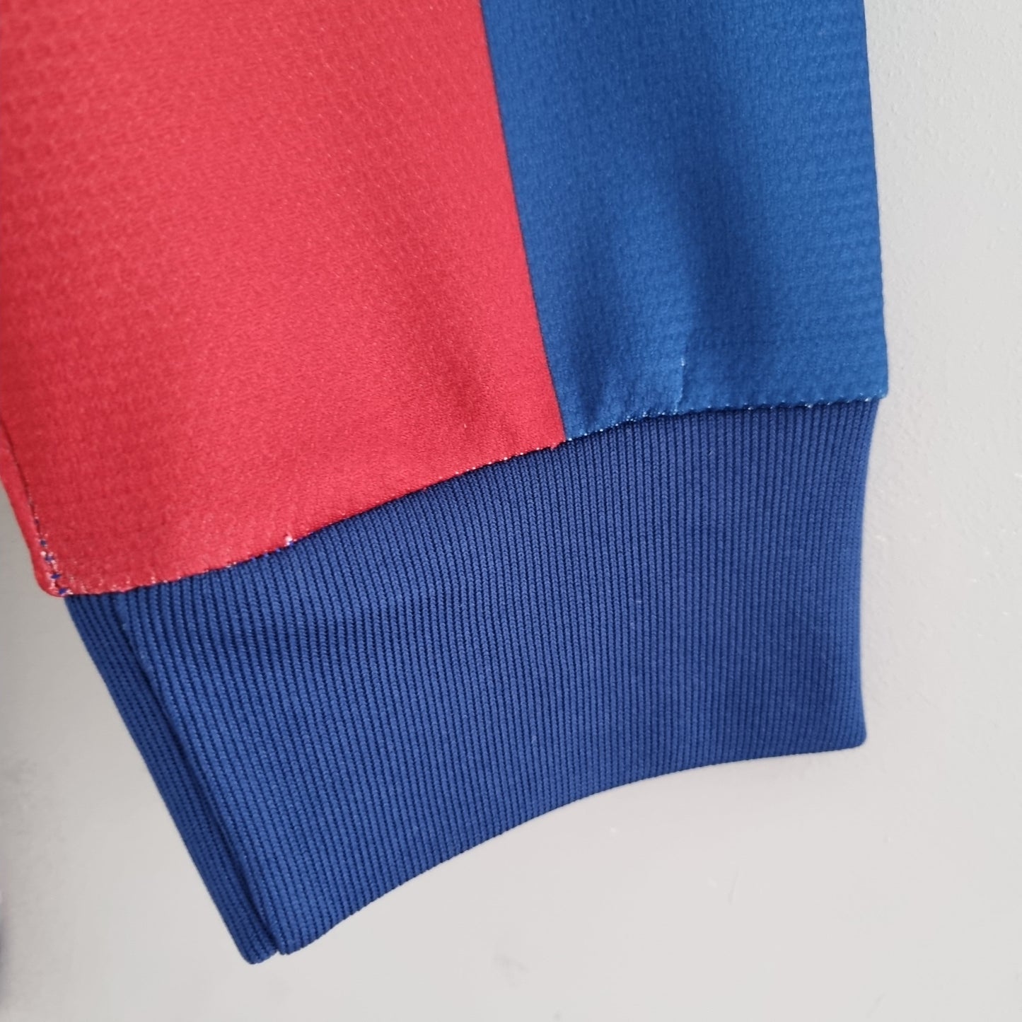 Camisa Manga Longa Torcedor Masculina Barcelona 2010/2011 Grená