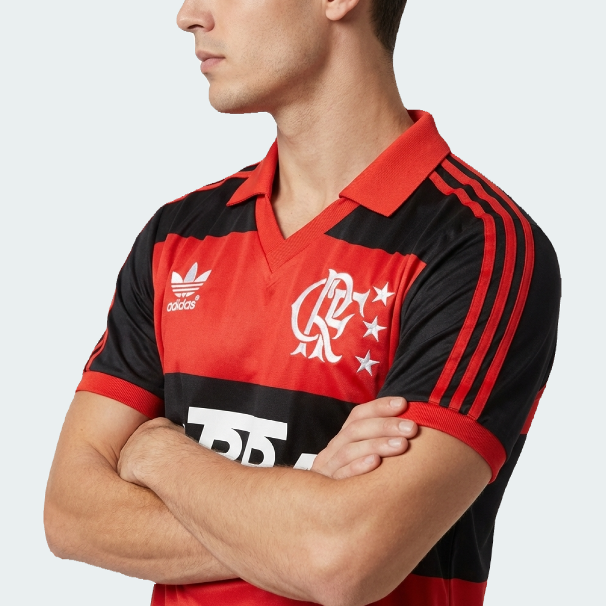 Camisa Retrô Torcedor Masculina Flamengo 1987