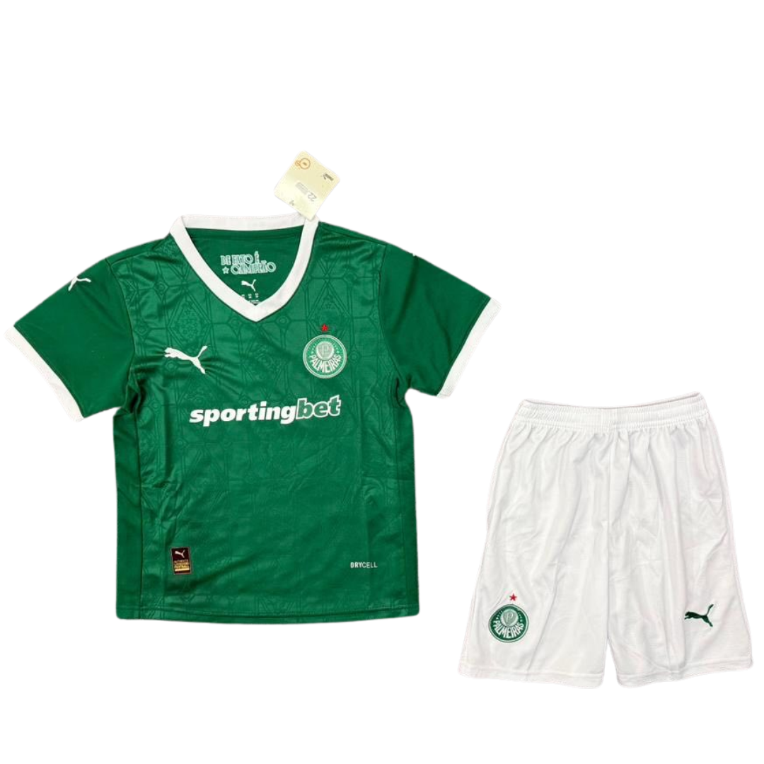Conjunto Infantil Palmeiras Home 25/26