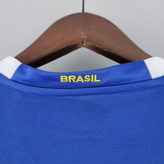 Camisa Retrô 2006 Seleção Brasileira Away Masculina - Azul