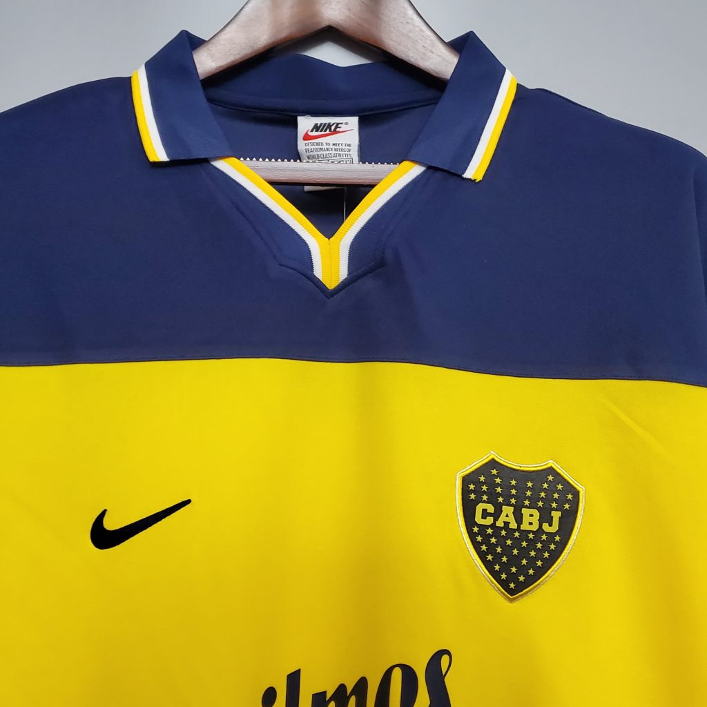 Camisa Boca Juniors Retrô 1998/99 - Azul e Amarelo