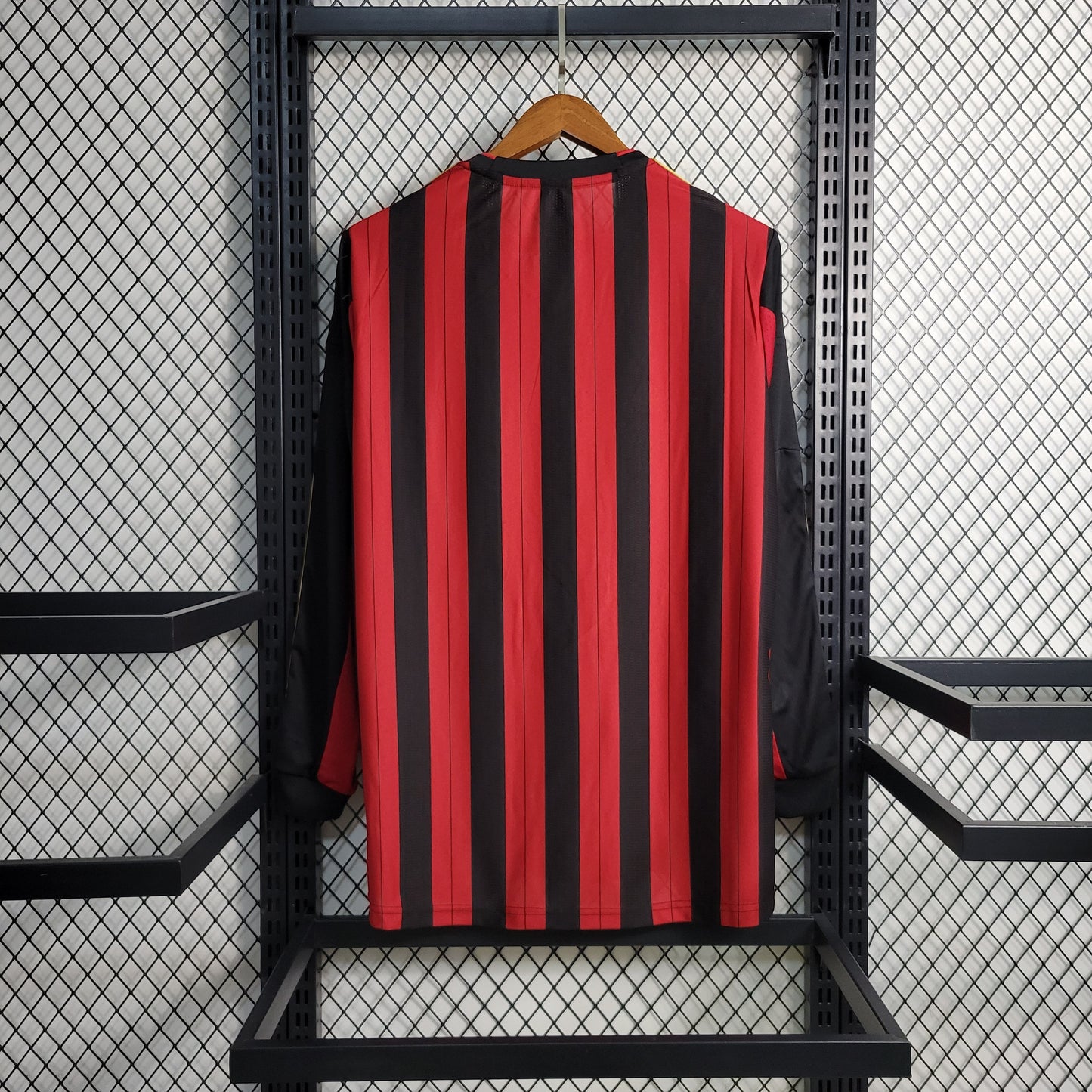 Camisa I Milan 2013/14 - Retrô Manga Longa- Vermelho