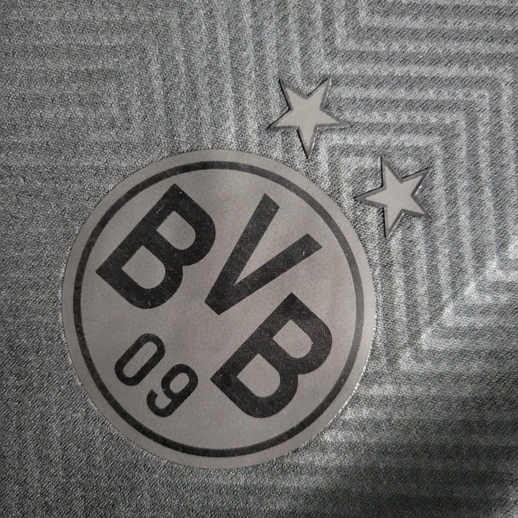 Camisa Retrô Borussia Dortmund 2019/20 Edição Especial 110 Anos Masculina Preta