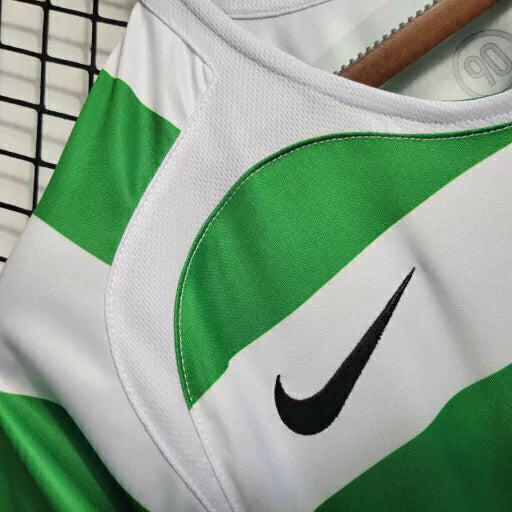 Camisa Retrô Celtic FC 2005/06 Masculino Verde e Branco