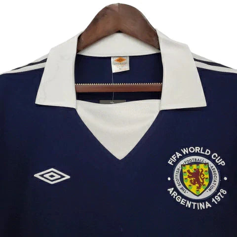 Camisa Escócia Retrô 1978 Azul