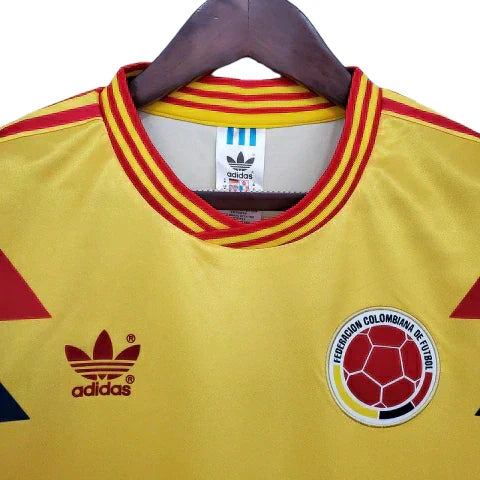 Camisa Retrô Torcedor Masculina Colômbia 1990