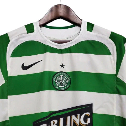Camisa Celtic Retrô 2005/2006 Verde e Branca