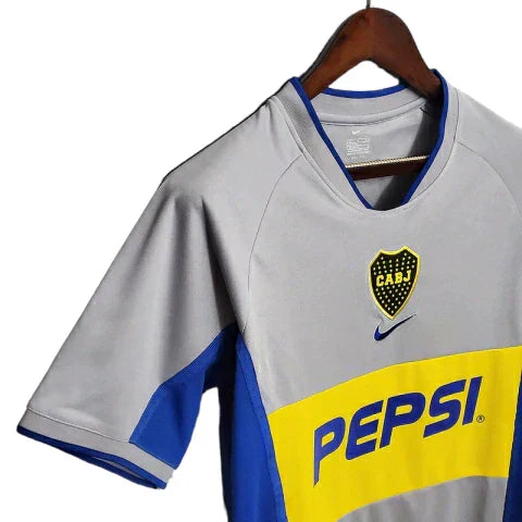 Camisa Boca Juniors Retrô 2002 Cinza