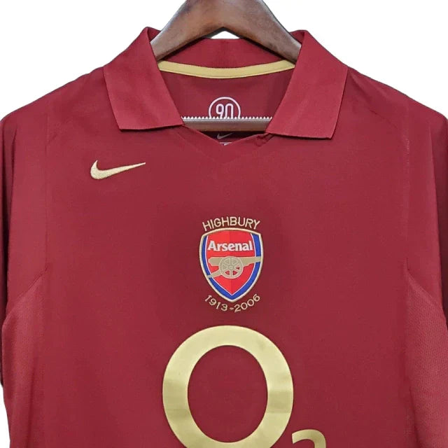 Camisa Retrô Torcedor Masculina Arsenal 2005