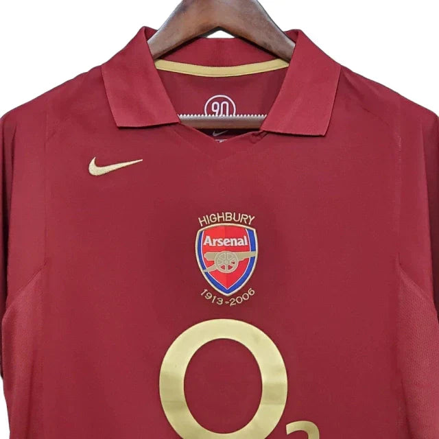Camisa Arsenal Retrô 2005/2006 Vinho