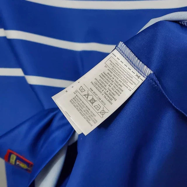 Camisa Retrô França I Home 1998/99 Masculino Azul