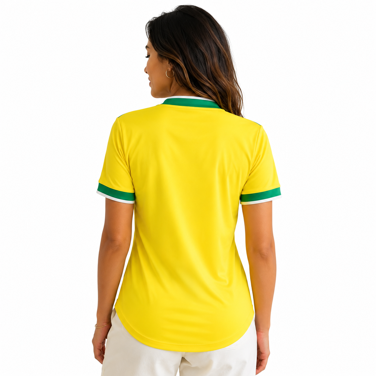 Camisa Flamengo 2026/27 Verde Amarela Copa do Mundo - Feminina