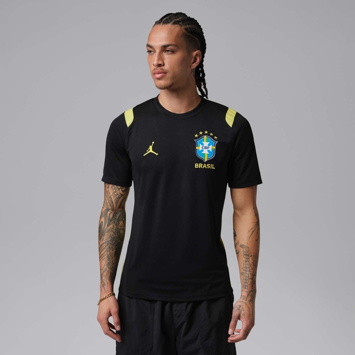 Camisa Treino Masculina Brasil 2026 Academy Pro