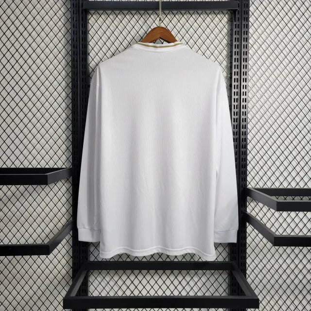Camisa Manga Longa Retrô Torcedor Masculina Real Madrid I 2019