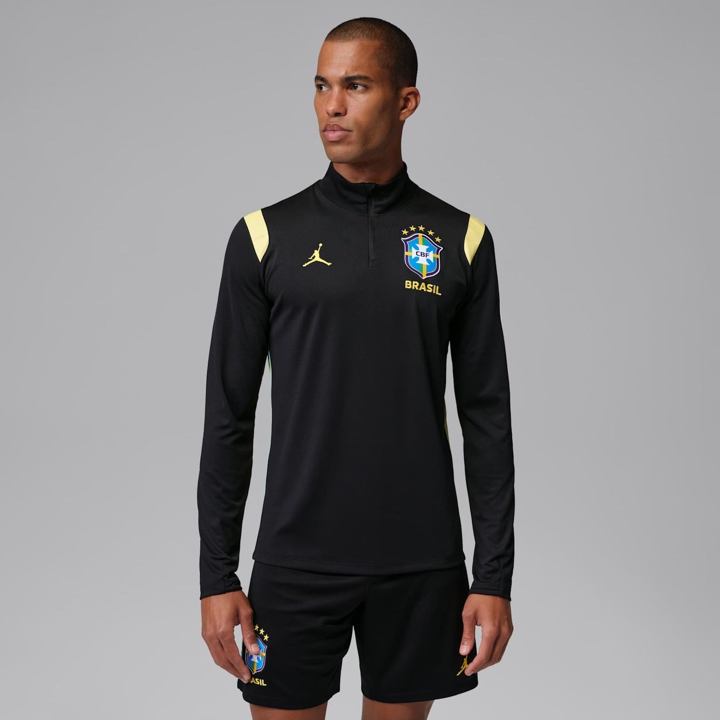 Camisa Manga Longa Treino Masculina Brasil 2026 Academy Pro