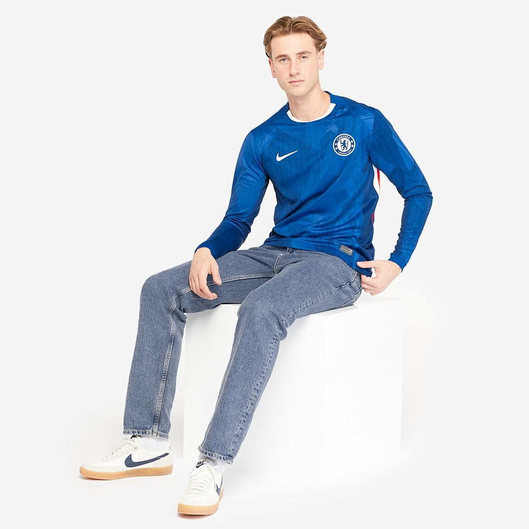Camisa Manga Longa Torcedor Masculina Chelsea I 2025/2026