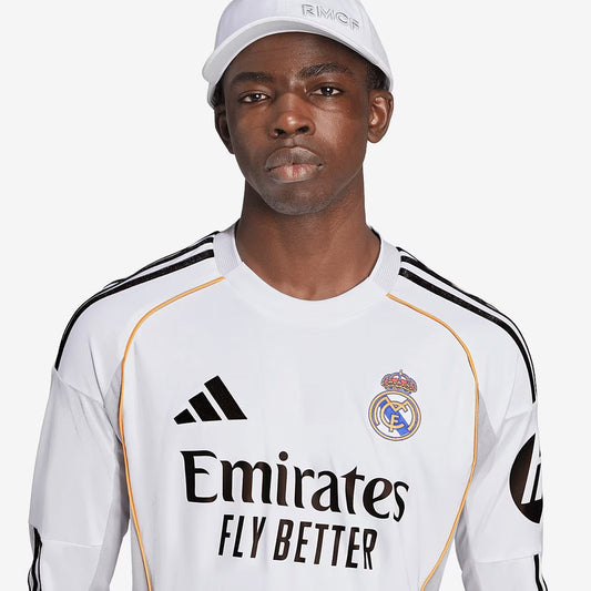 Camisa Manga Longa Torcedor Masculina Real Madrid I 2025/2026