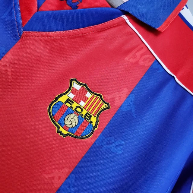 Camisa Barcelona Retrô 92/95 - Azul e Grená