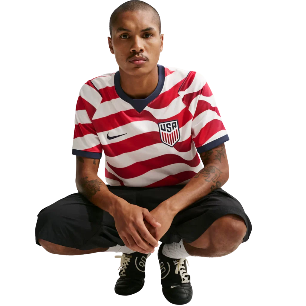 Camisa Estados Unidos Home 26/27 Torcedor Masculino - Vermelha e Branco
