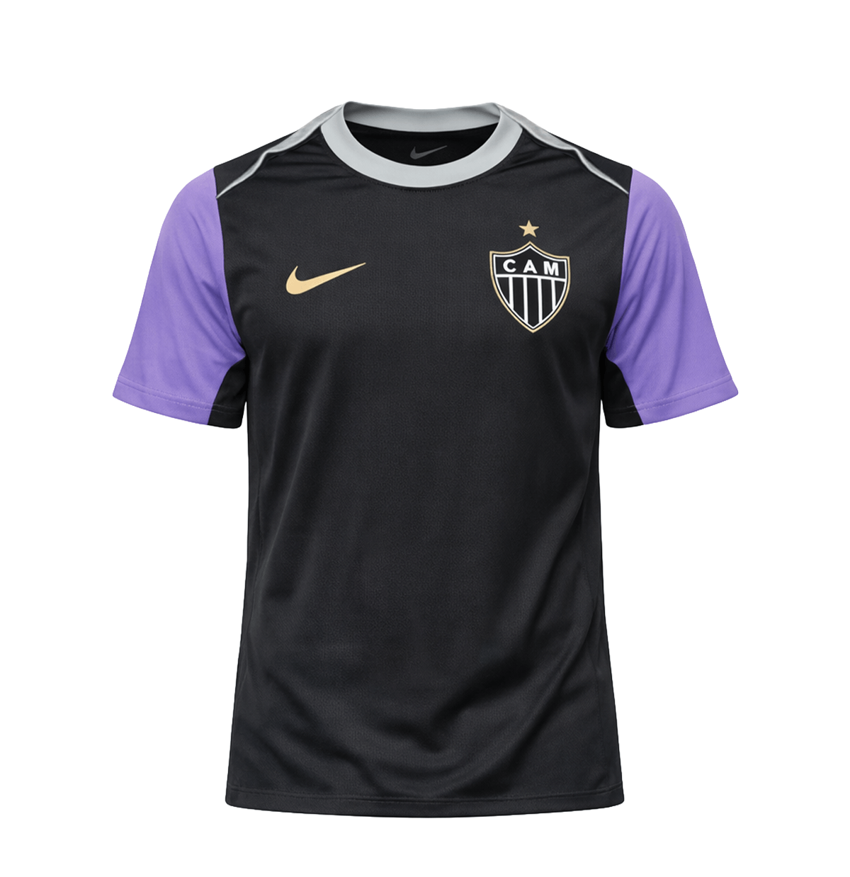 Camisa Atlético Mineiro Treino 26/27 - Versão Torcedor Masculina Preto
