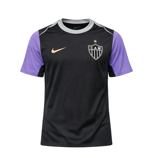 Camisa Atlético Mineiro Treino 26/27 - Versão Torcedor Masculina Preto