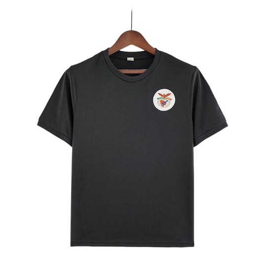 Camisa Benfica Away 1973/74 Retrô Masculino - Preto