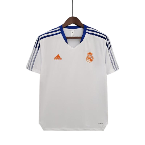 Camisa Real Madrid Treino 2021/22 Retrô - Branca