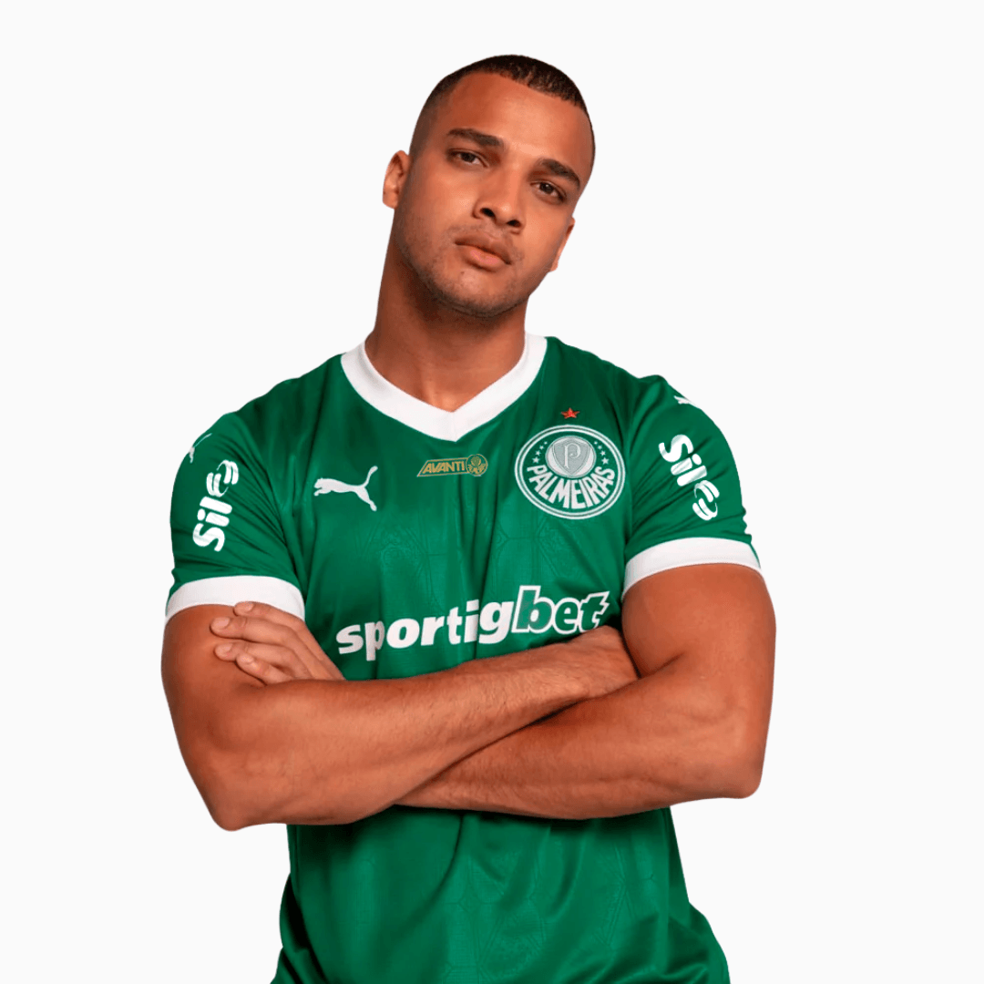 Camisa Torcedor Masculina Palmeiras I 2025/2026 Com Patrocínios