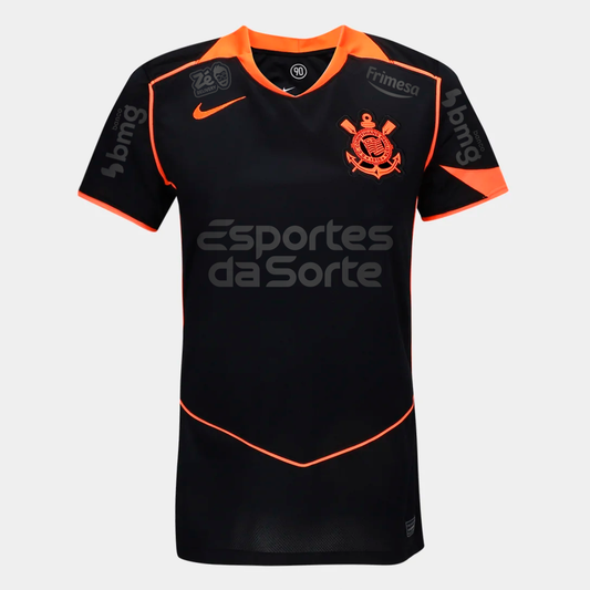 Camisa Torcedor Feminina Corinthians III 2025/2026 Com Patrocínios