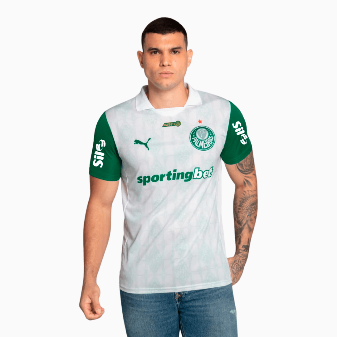 Camisa Torcedor Masculina Palmeiras II 2025/2026 Com Patrocínios