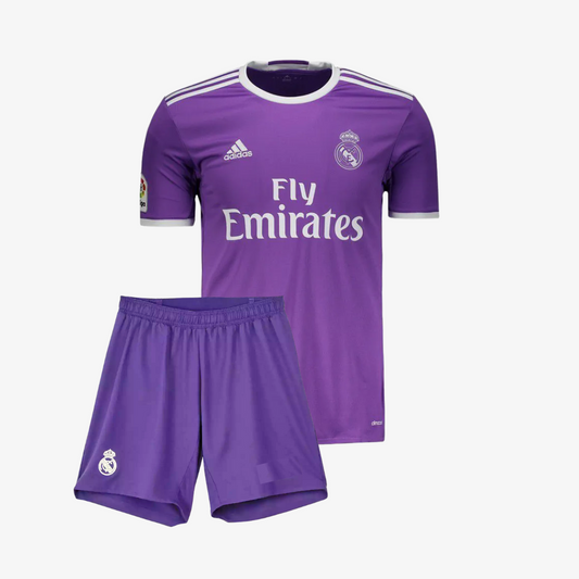 Conjunto Infantil Retrô Real Madrid I 2017