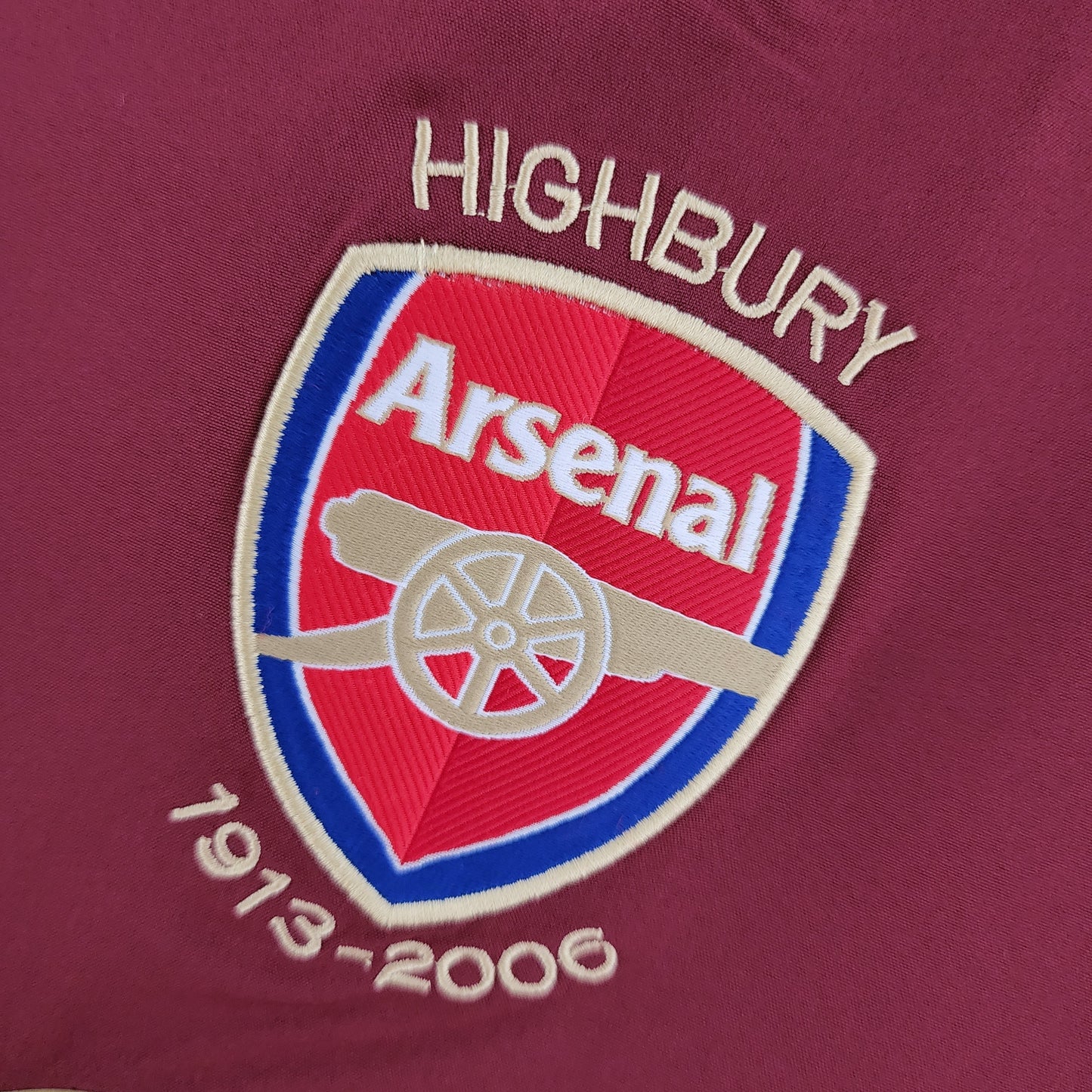 Camisa Manga Longa Torcedor Masculina Arsenal 2005/2006 Bordo