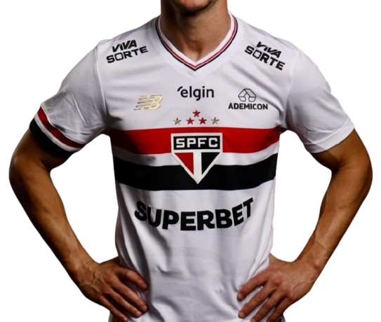 Camisa São Paulo Home Todos Patrocínios 25/26 - Torcedor Masculina