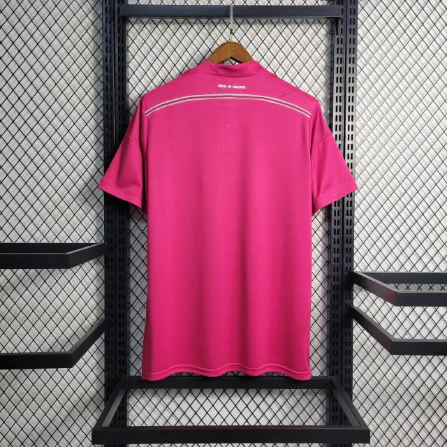 Camisa Retrô Real Madrid II Away 2014/15 Masculino Rosa