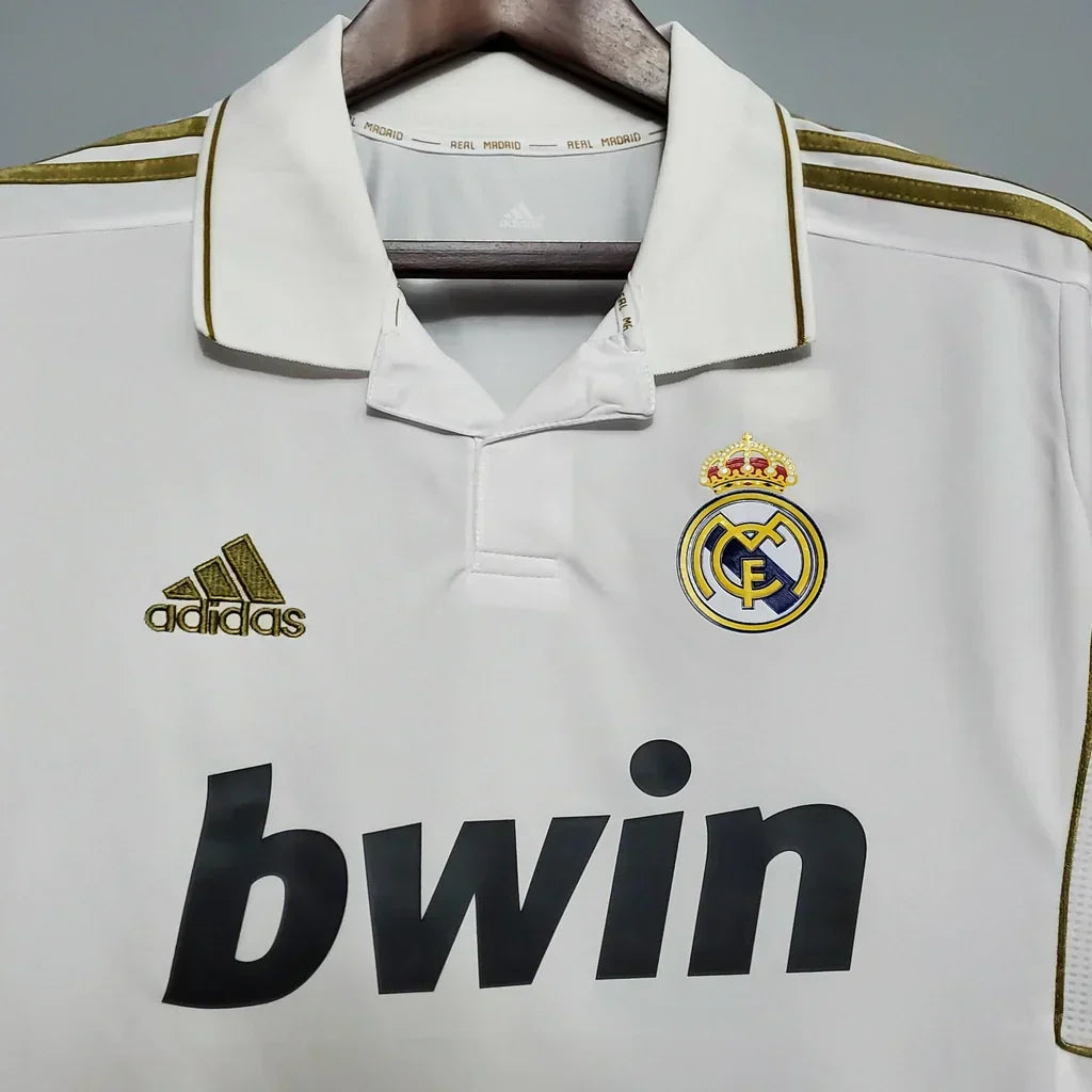 Camisa Retrô Real Madrid I Home 2011/12 Masculino Branco