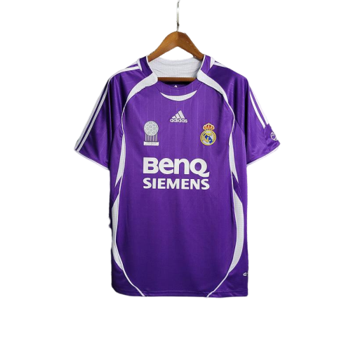 Camisa Real Madrid Away 2006/07 Retrô - Roxa