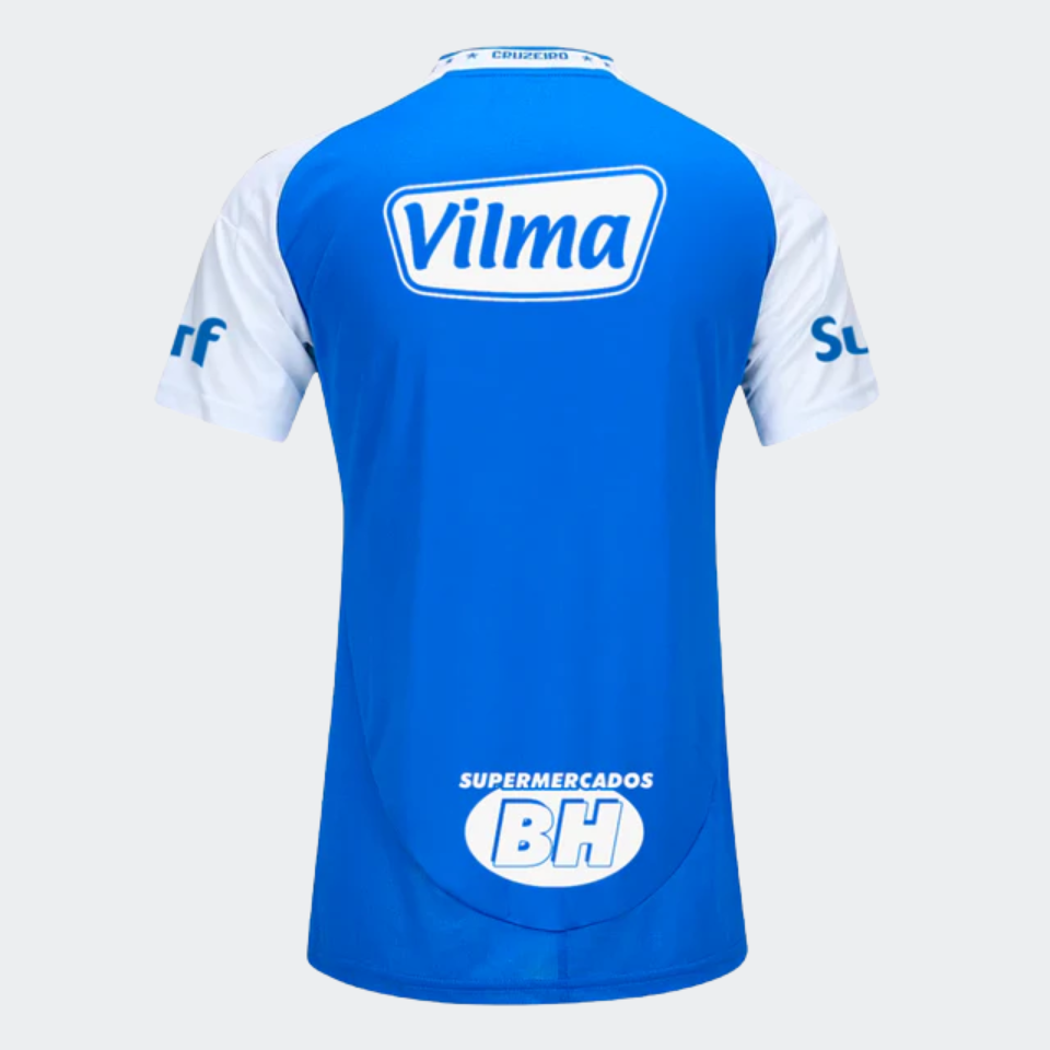 Camisa Torcedor Feminina Cruzeiro I 2025/2026 Com Patrocínios