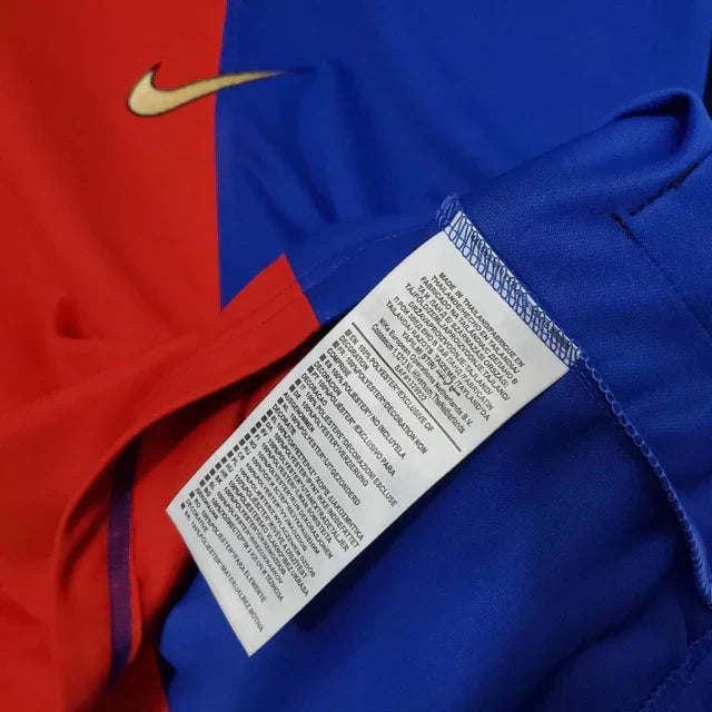 Camisa Retrô Barcelona 100 Anos 1899/99 Azul e Grená