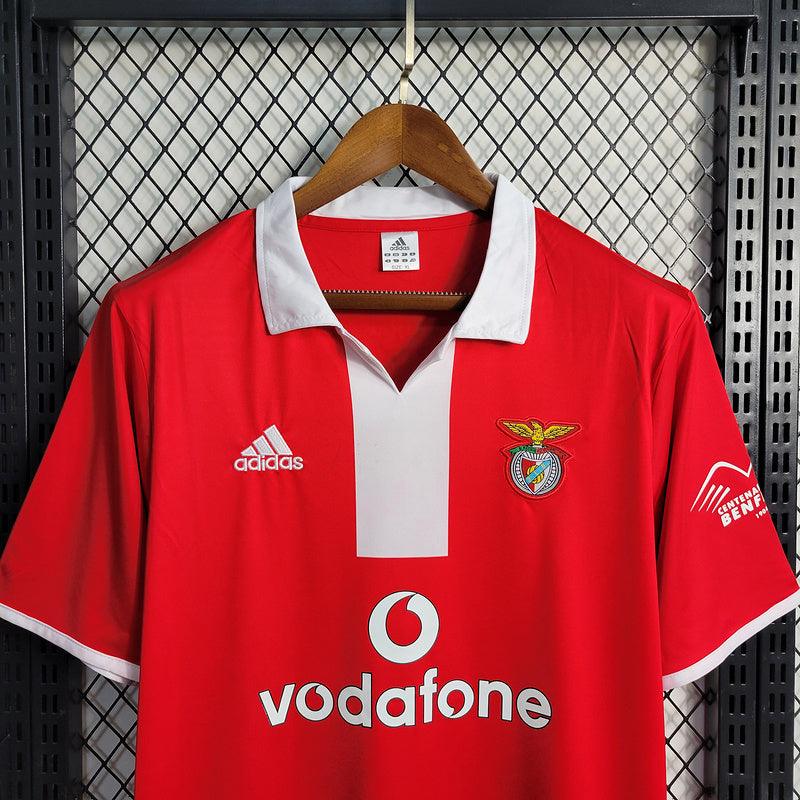 Camisa Benfica Polo 2004/05 Masculino Retrô