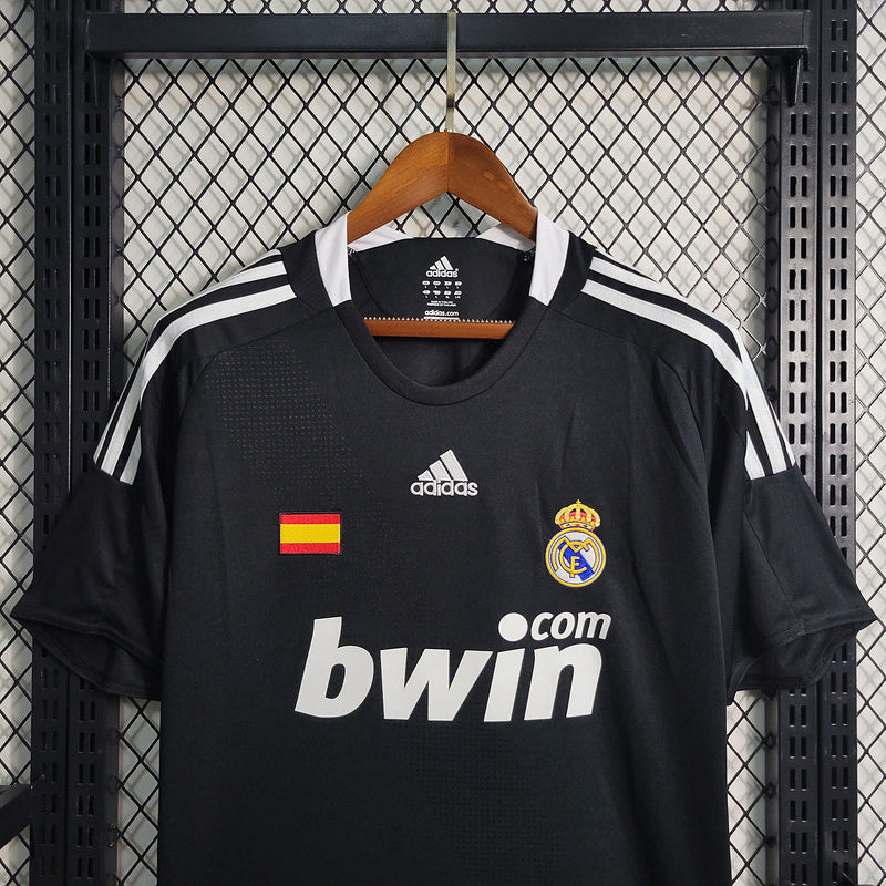 Camisa Retrô Real Madrid III Third 2008/09 Masculino Preto